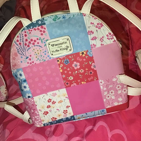 floral patchwork mini backpack Girls: After The Bell Blue Quilted Shop the Mint The Amerileather Mini Personalized Floral Patchwork Quilted Backpack